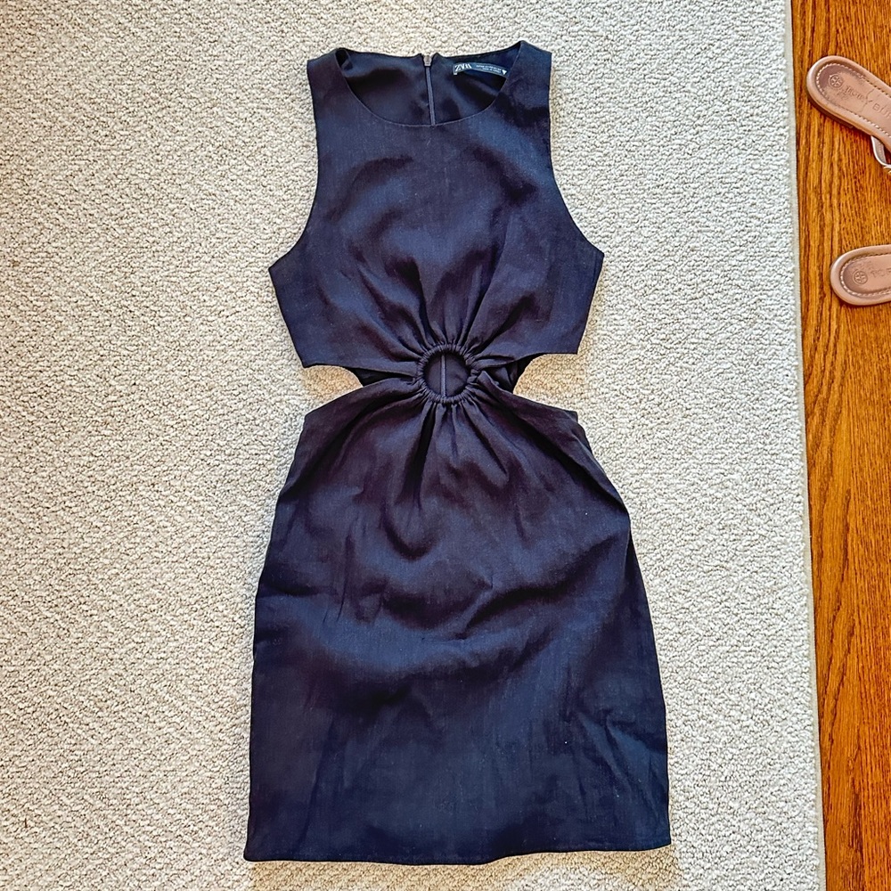 Zara Black Dress with Cutouts
